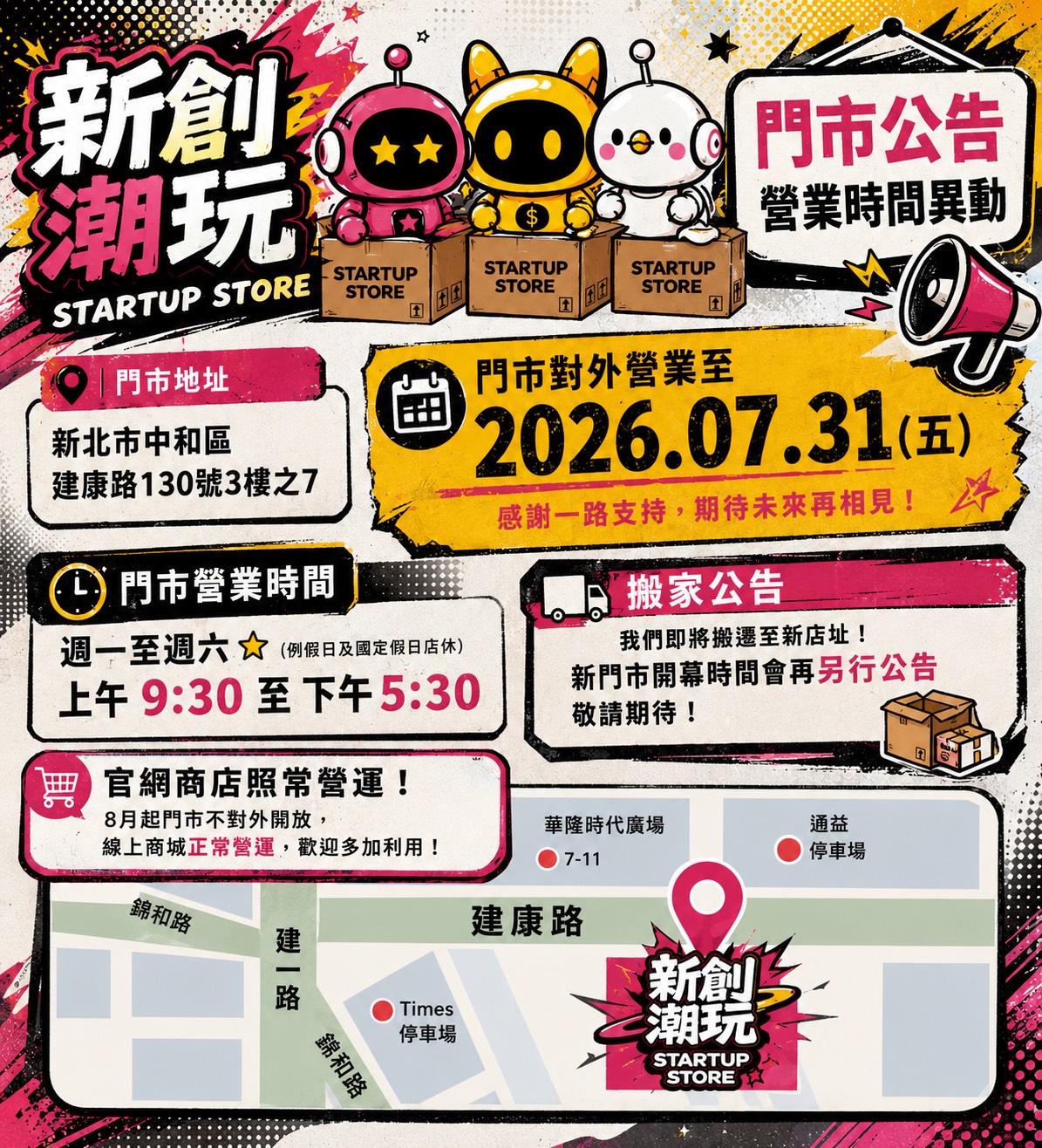 搬家公告